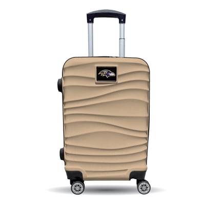 Baltimore Ravens MOJO Tan Color Blitz Carry-On Hardcase Spinner Luggage
