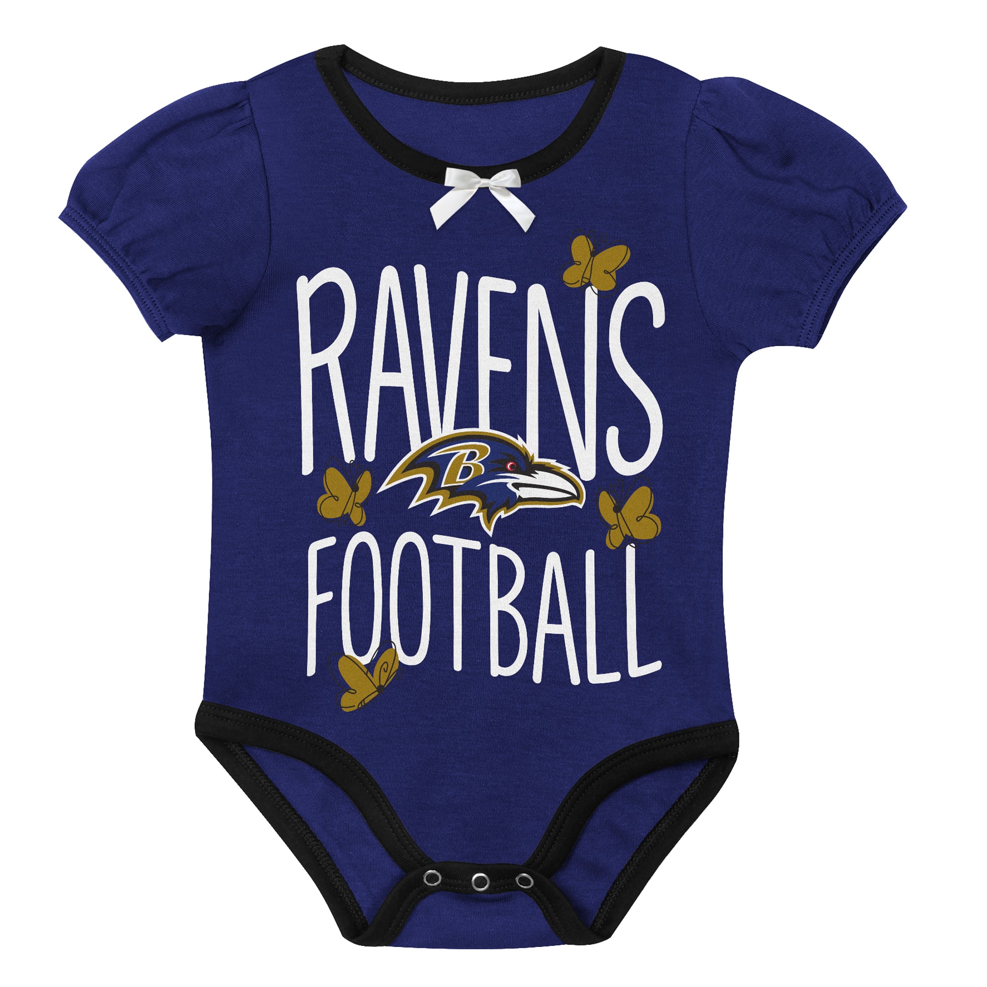 Ensemble body deux pièces Outerstuff violet/noir Baltimore Ravens Star Power pour nouveau-né et nourrisson