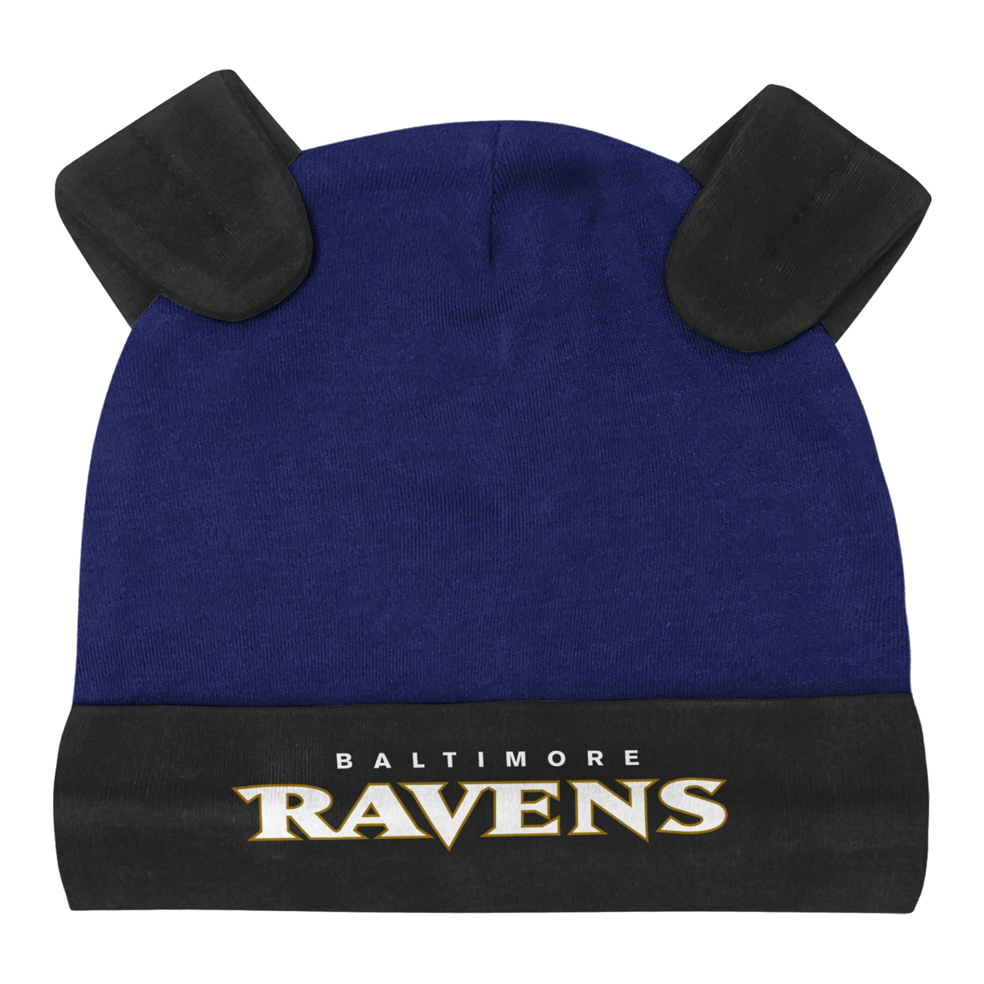 Newborn Outerstuff Heather Gray Baltimore Ravens Huddles & Giggles 3-Piece Pant and Hat Set