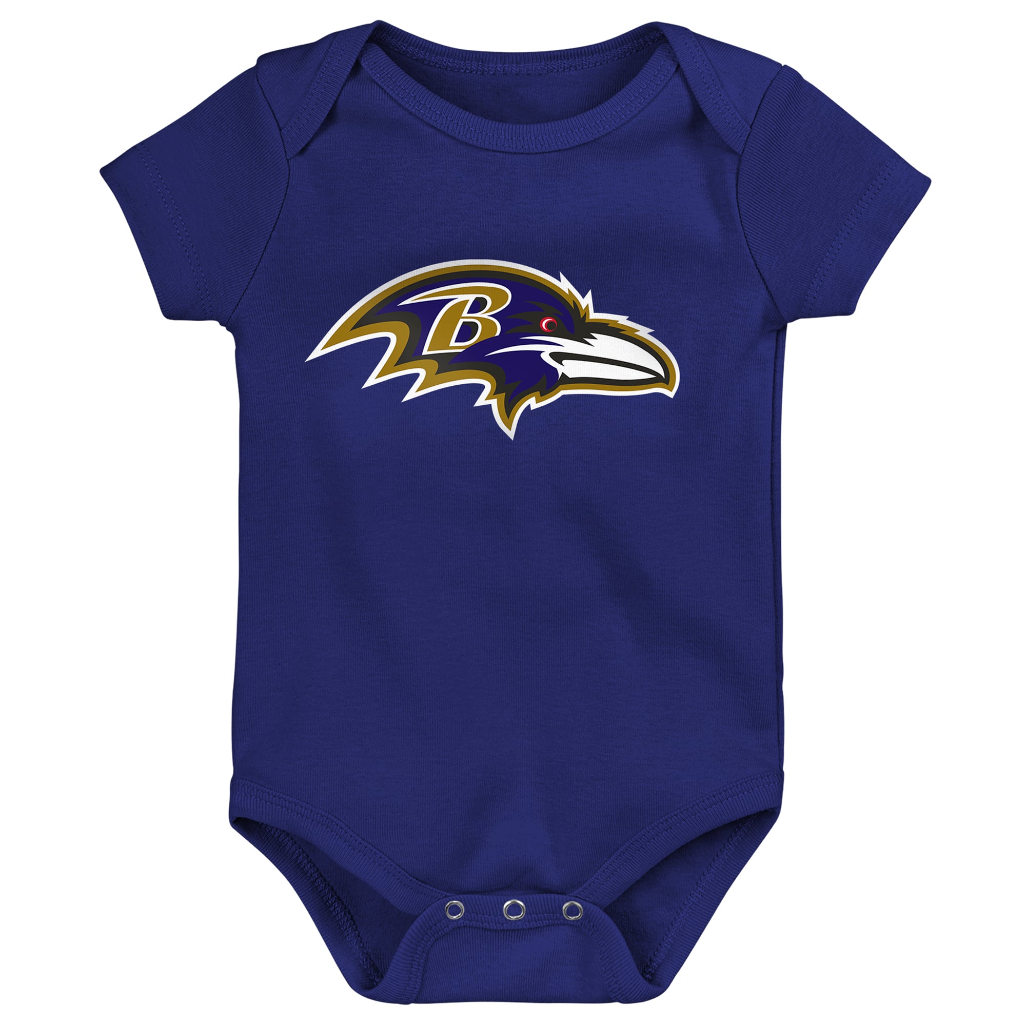 Newborn Outerstuff Purple Baltimore Ravens Primary Logo Bodysuit