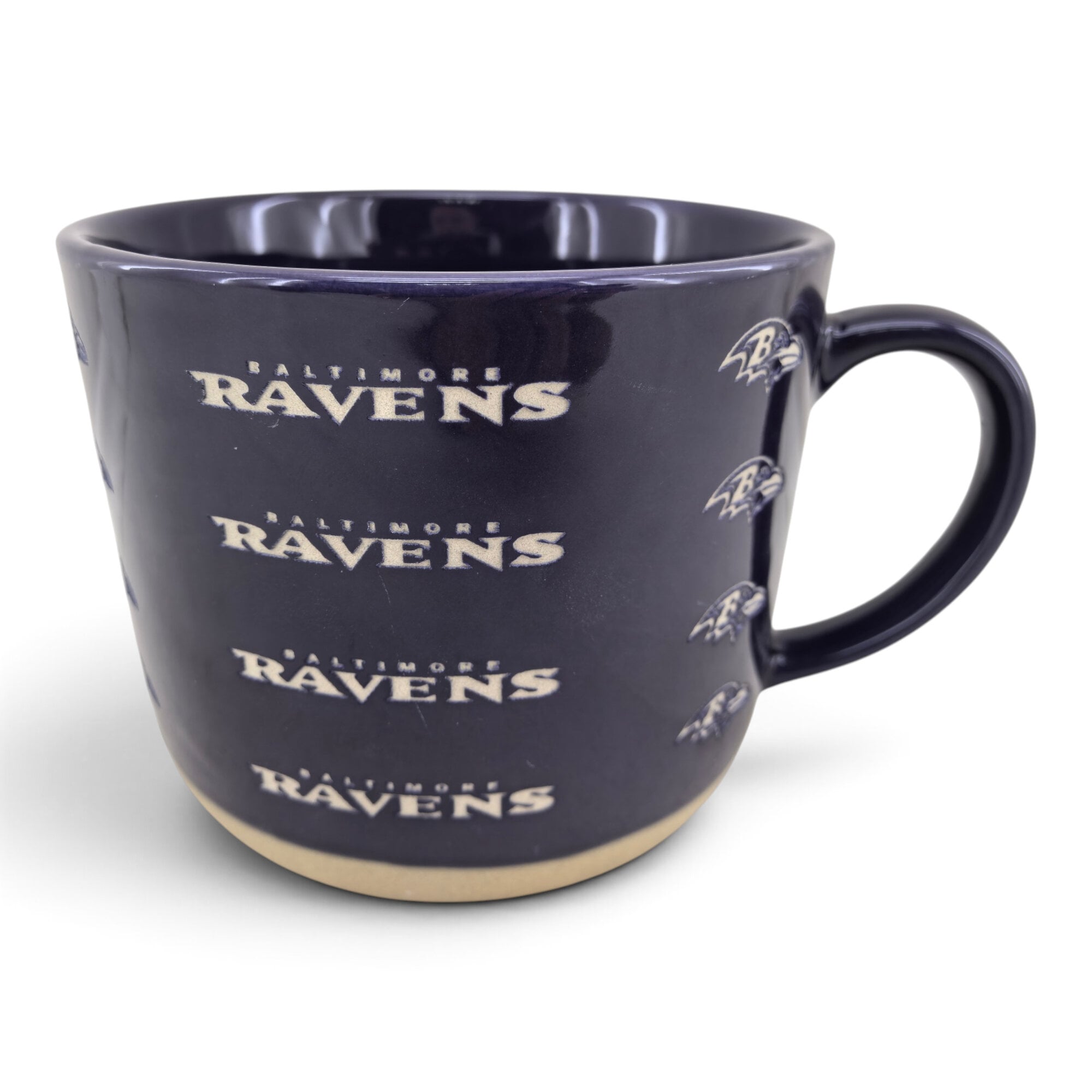 Mug Pegasus Baltimore Ravens 17 oz, logo ton sur ton, finition sablée