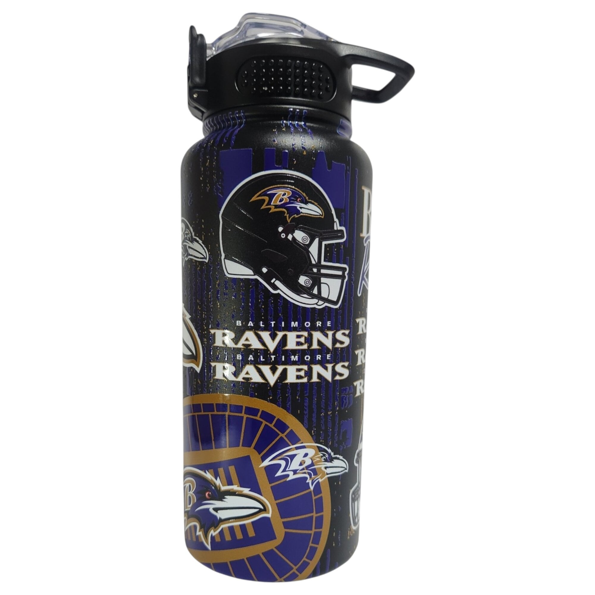 Pegasus Baltimore Ravens 32oz. Home Field Mashup Stainless Steel ProPress Water Bottle
