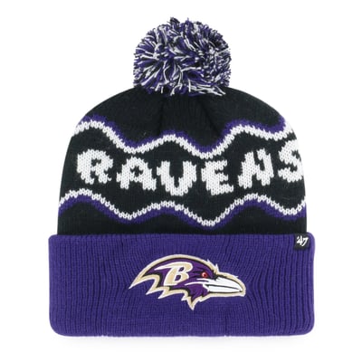  Baltimore Ravens '47 Preschool Squiggle Script Cuffed Knit Hat - Black