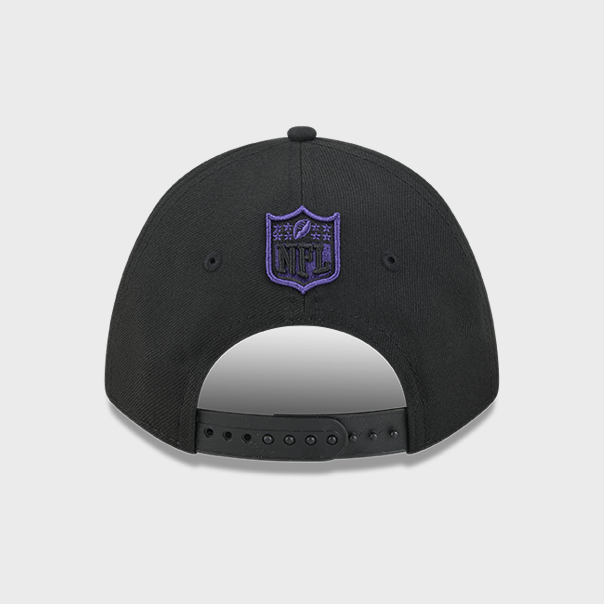Casquette ajustable New Era 9FORTY M-Crown A-Frame à motif Baltimore Ravens, noire, pour enfants d'âge préscolaire