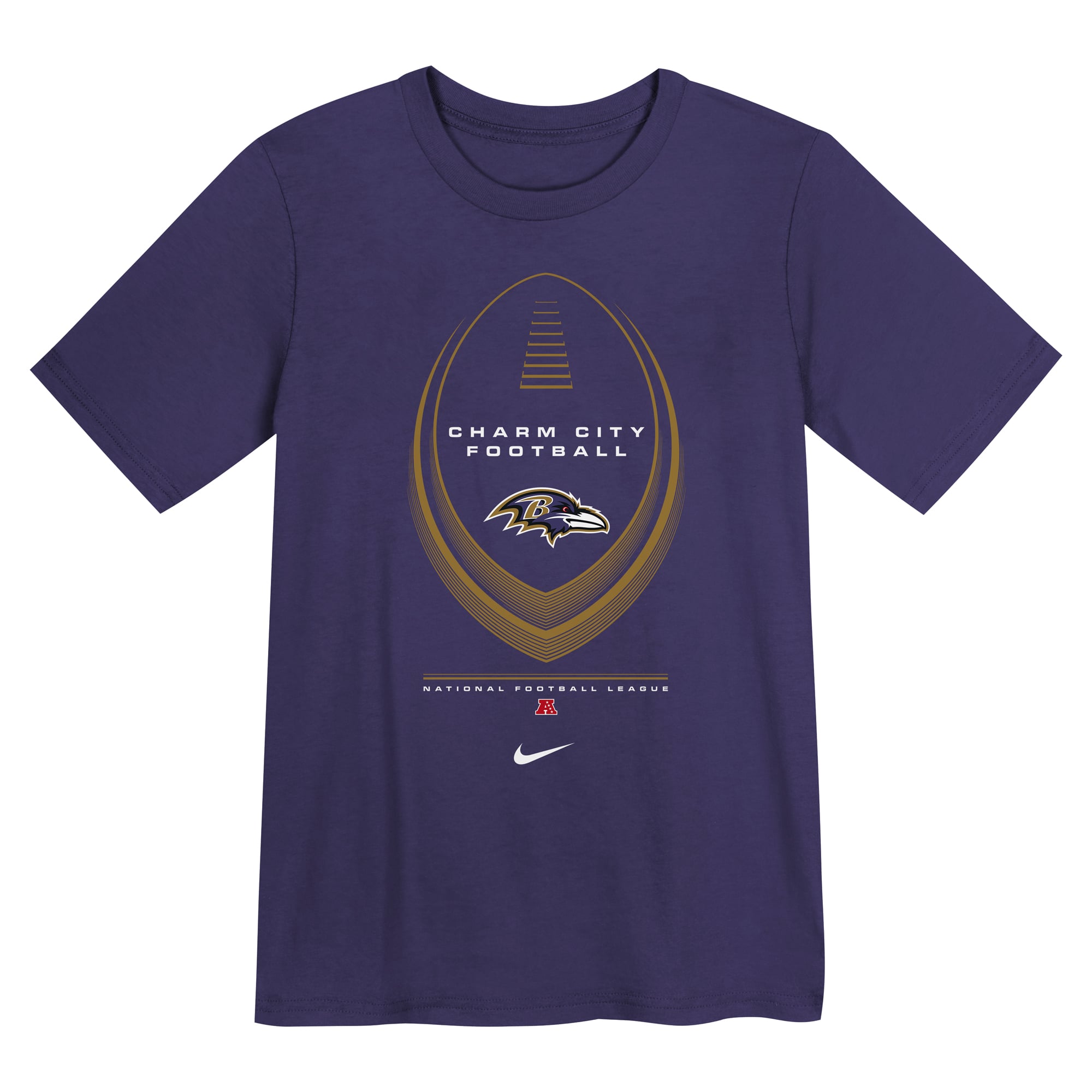 T-shirt Nike violet Baltimore Ravens Legend Icon pour enfants d'âge préscolaire