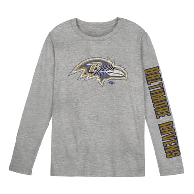 Baltimore Ravens Outerstuff Preschool Air Raid Long Sleeve T-Shirt - Gray