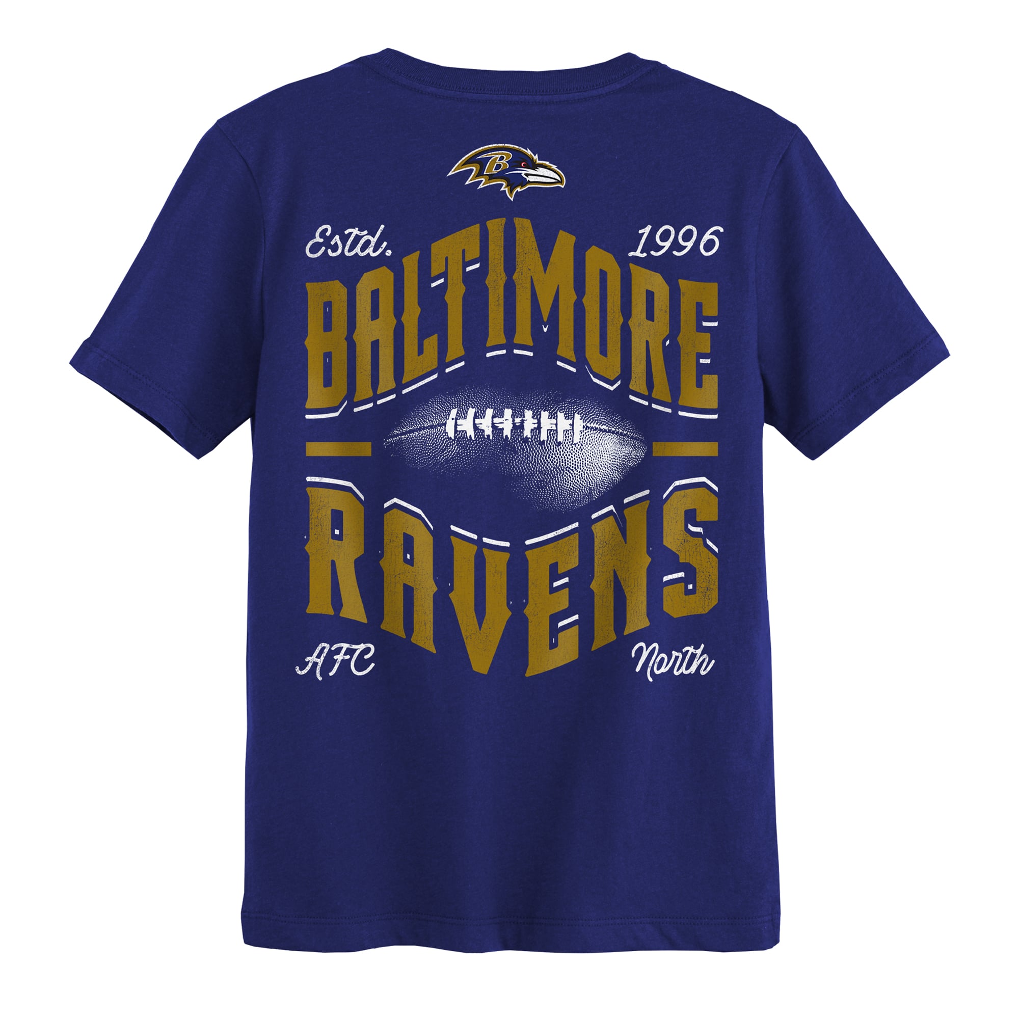 T-shirt violet Baltimore Ravens pour enfants d'âge préscolaire