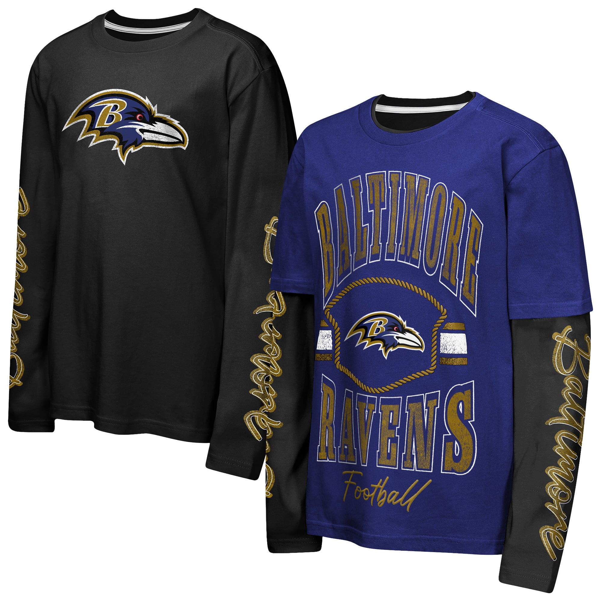 Preschool Outerstuff Purple/Black Baltimore Ravens Motion Combo Set