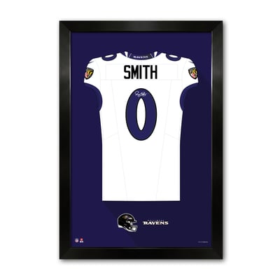 Roquan Smith Baltimore Ravens 14" x 20" Framed Jersey Art Print