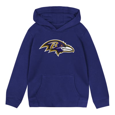  Baltimore Ravens Outerstuff Toddler Primary Logo Fleece Hoodie - Purple