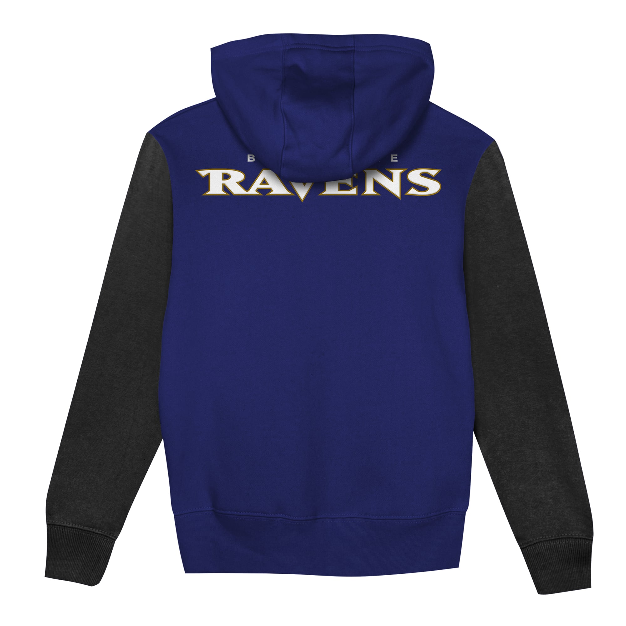 Sweat à capuche zippé Outerstuff violet/noir blocs de couleurs du stade des Ravens Baltimore pour tout-petits