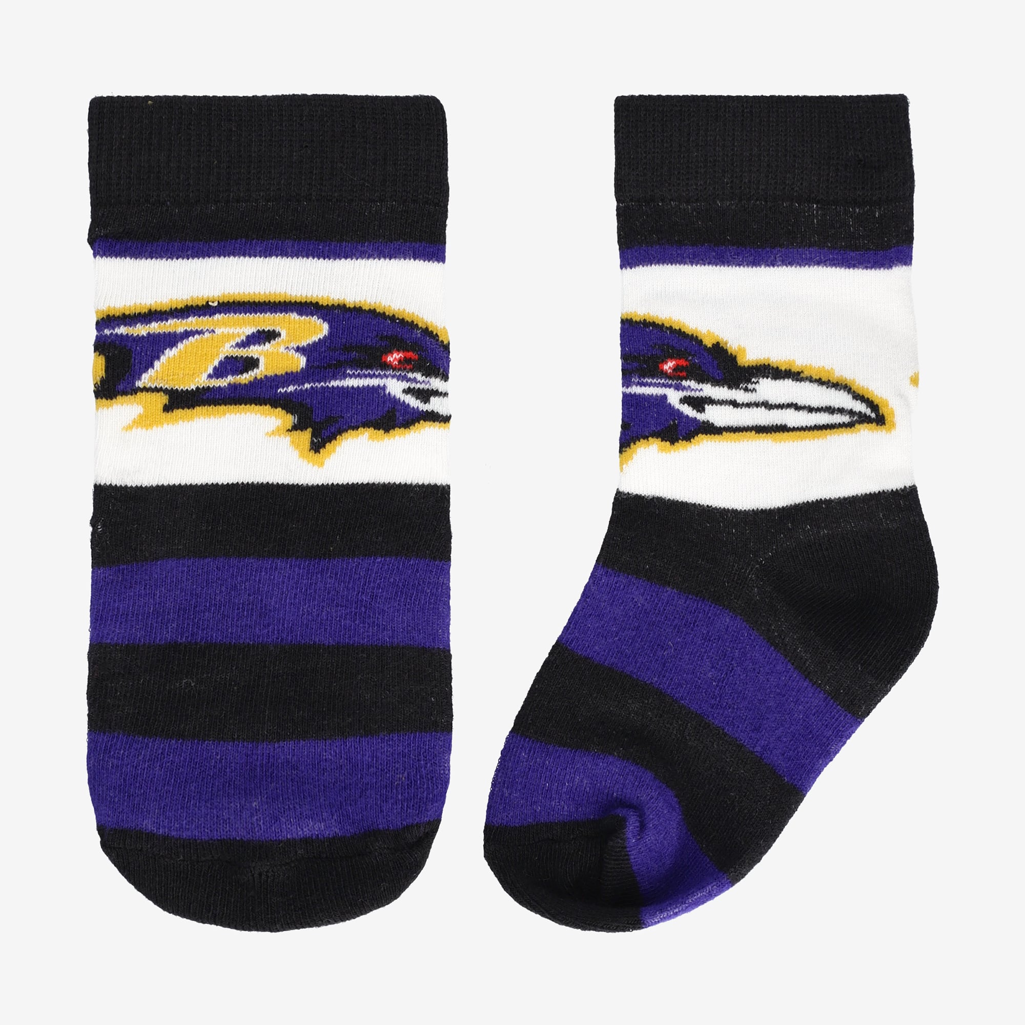 Chaussettes de rugby noires Baltimore Ravens pour tout-petits