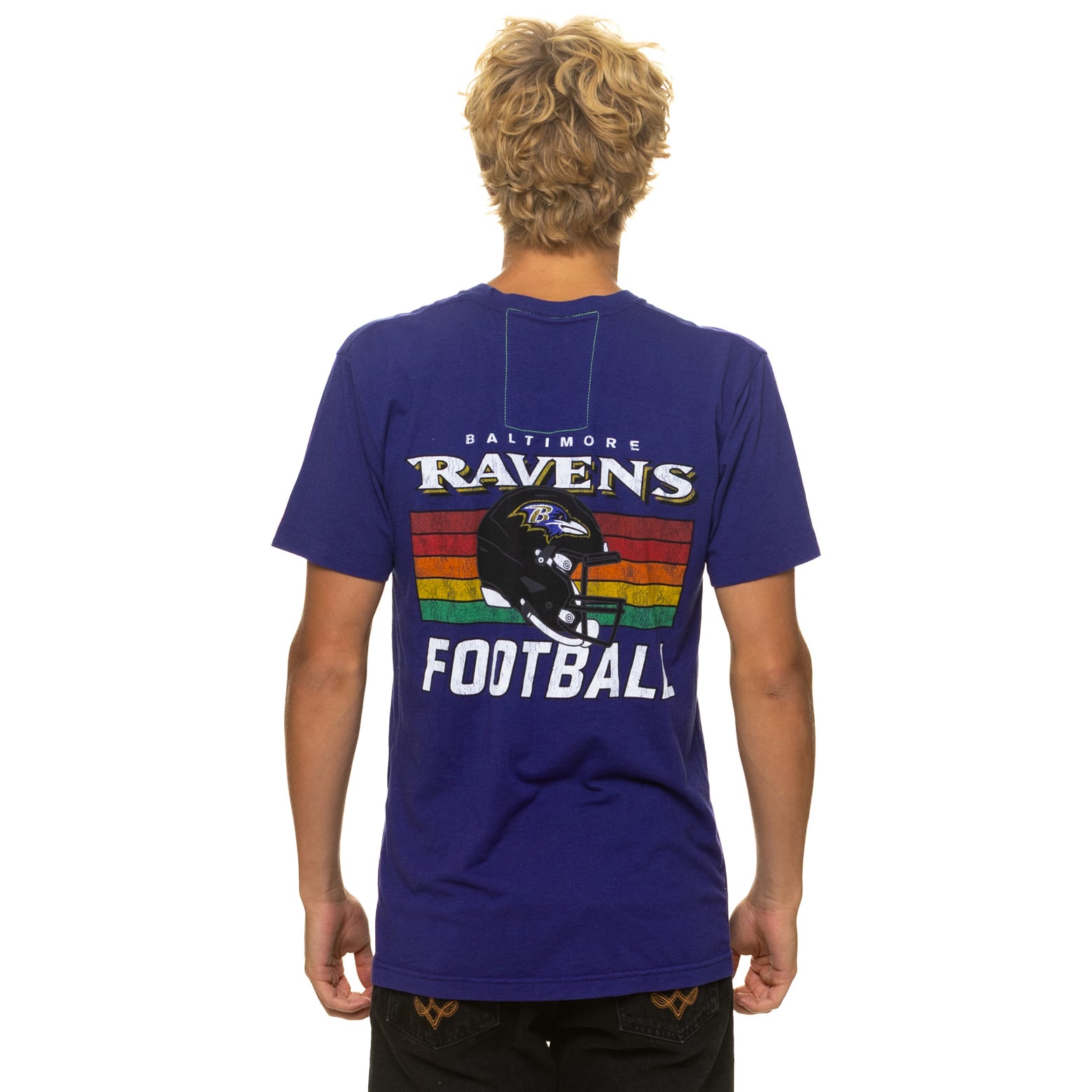 T-shirt unisexe Aviator Nation violet Baltimore Ravens en mélange de trois matières