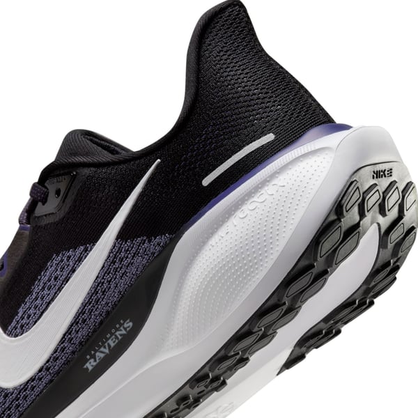 Unisex Nike Black Baltimore Ravens Zoom Pegasus 41 Running Shoes display picture 1