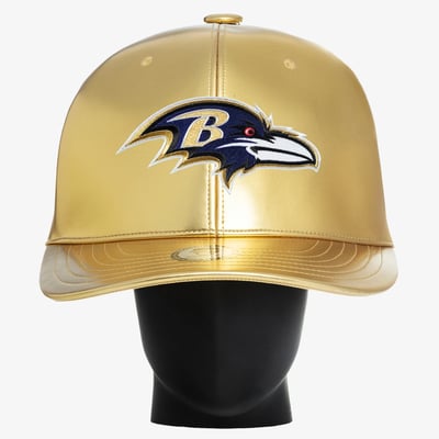 Baltimore Ravens Noggin Boss Unisex Big Hat - Gold