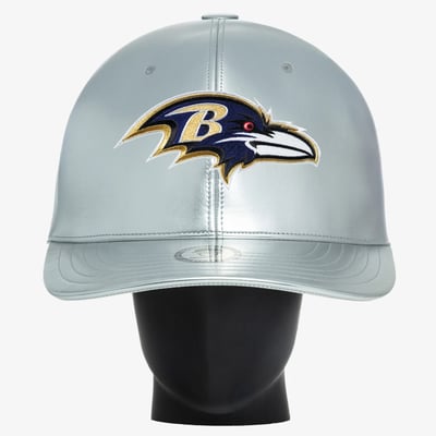 Baltimore Ravens Noggin Boss Unisex Big Hat - Silver