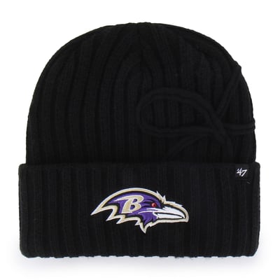  Baltimore Ravens '47 Women's Bow Cuffed Knit Hat - Black