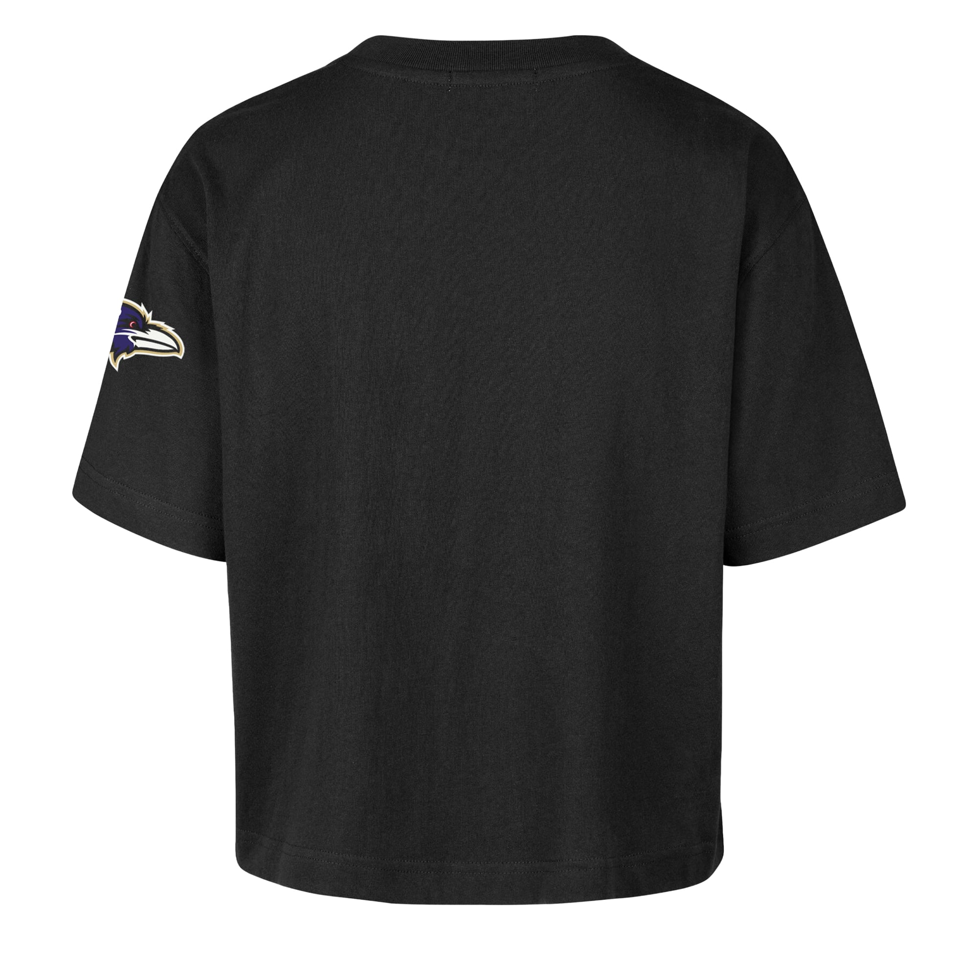 Women's '47 Black Baltimore Ravens Call Out Reed City T-Shirt