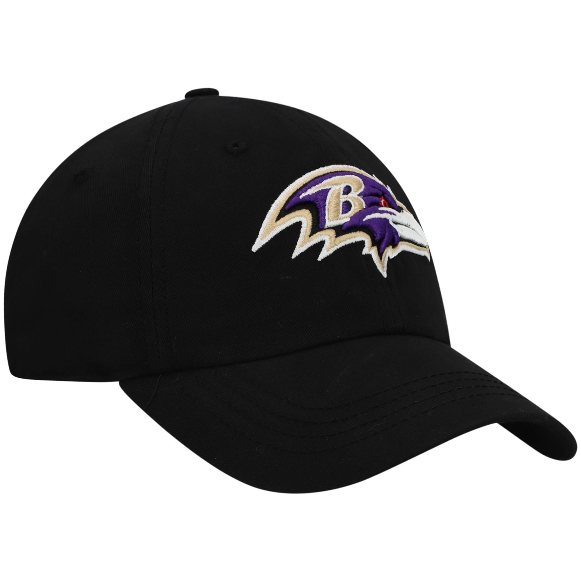 Women's '47 Black Baltimore Ravens Miata Clean Up Adjustable Hat