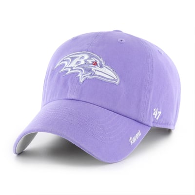 Baltimore Ravens '47 Women's Luminance Cheer Clean Up Adjustable Hat - Lavender