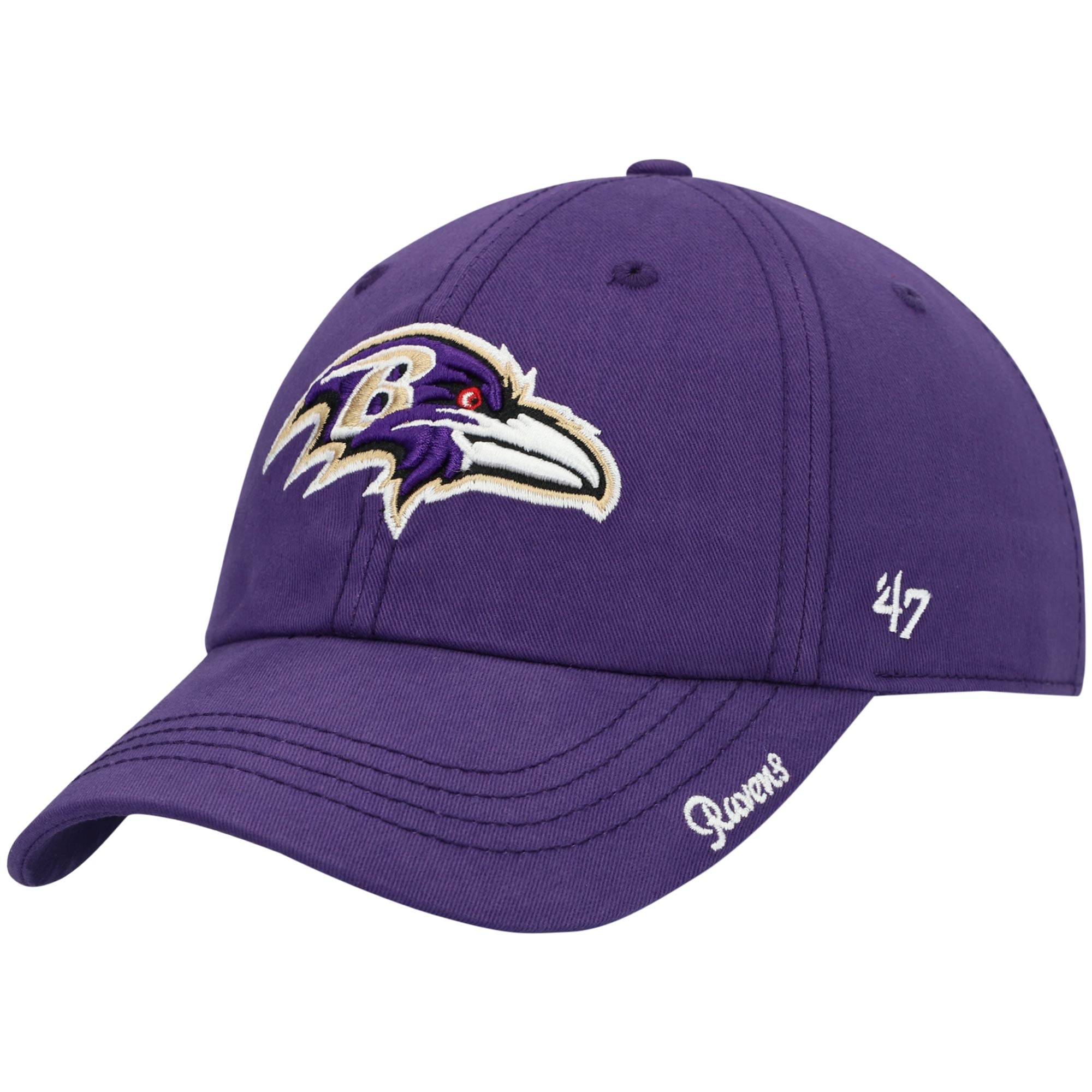 Casquette ajustable secondaire '47 Purple Baltimore Ravens Miata Clean Up pour femmes