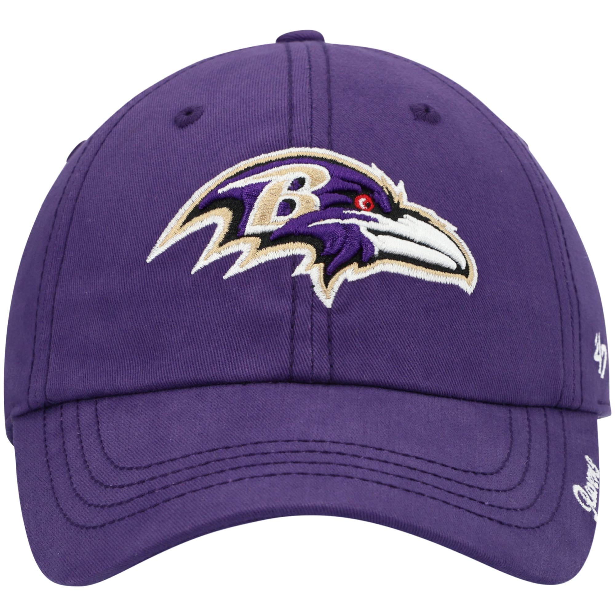 Casquette ajustable secondaire '47 Purple Baltimore Ravens Miata Clean Up pour femmes