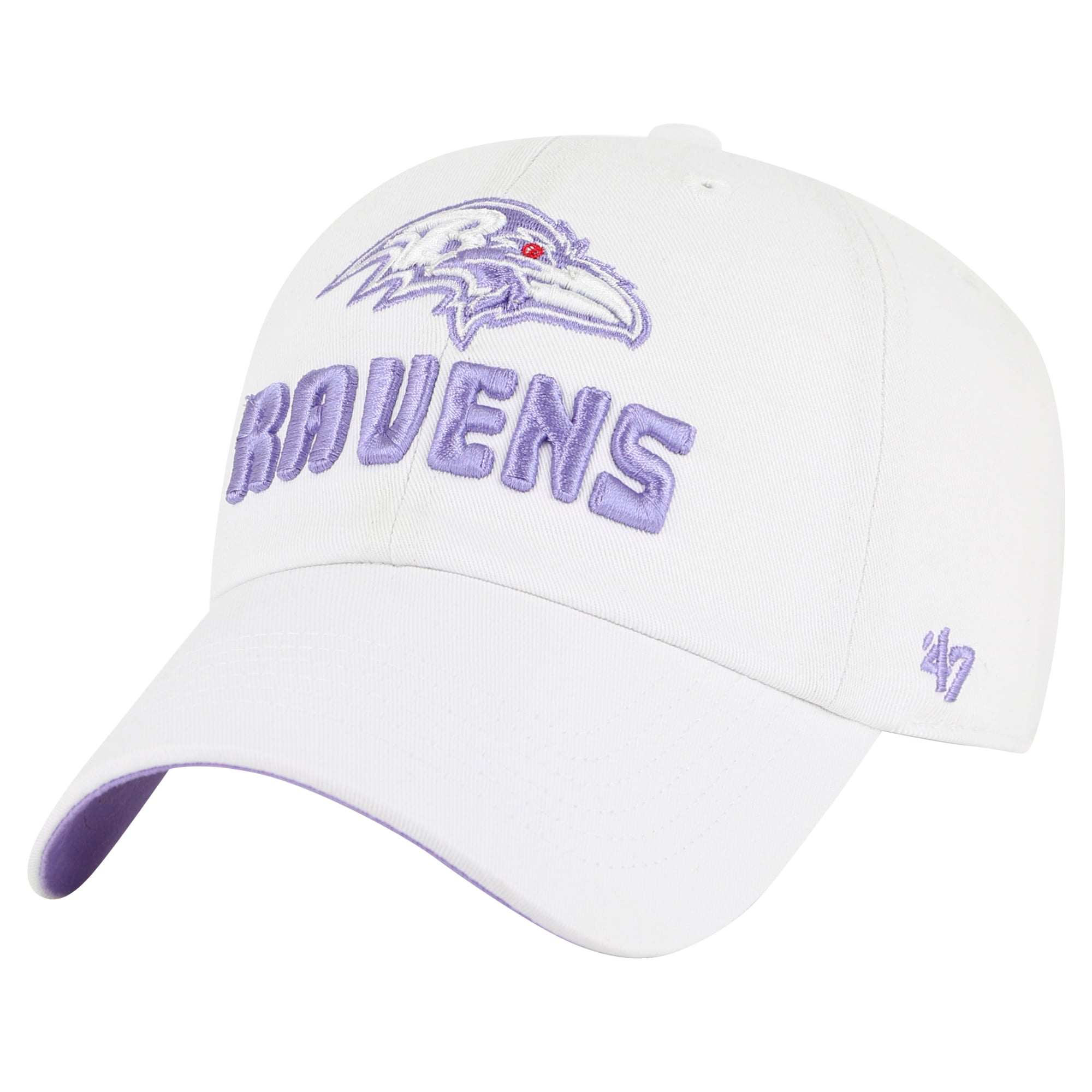 Casquette ajustable Luminace Clean Up des Baltimore Ravens '47 blanche pour femme