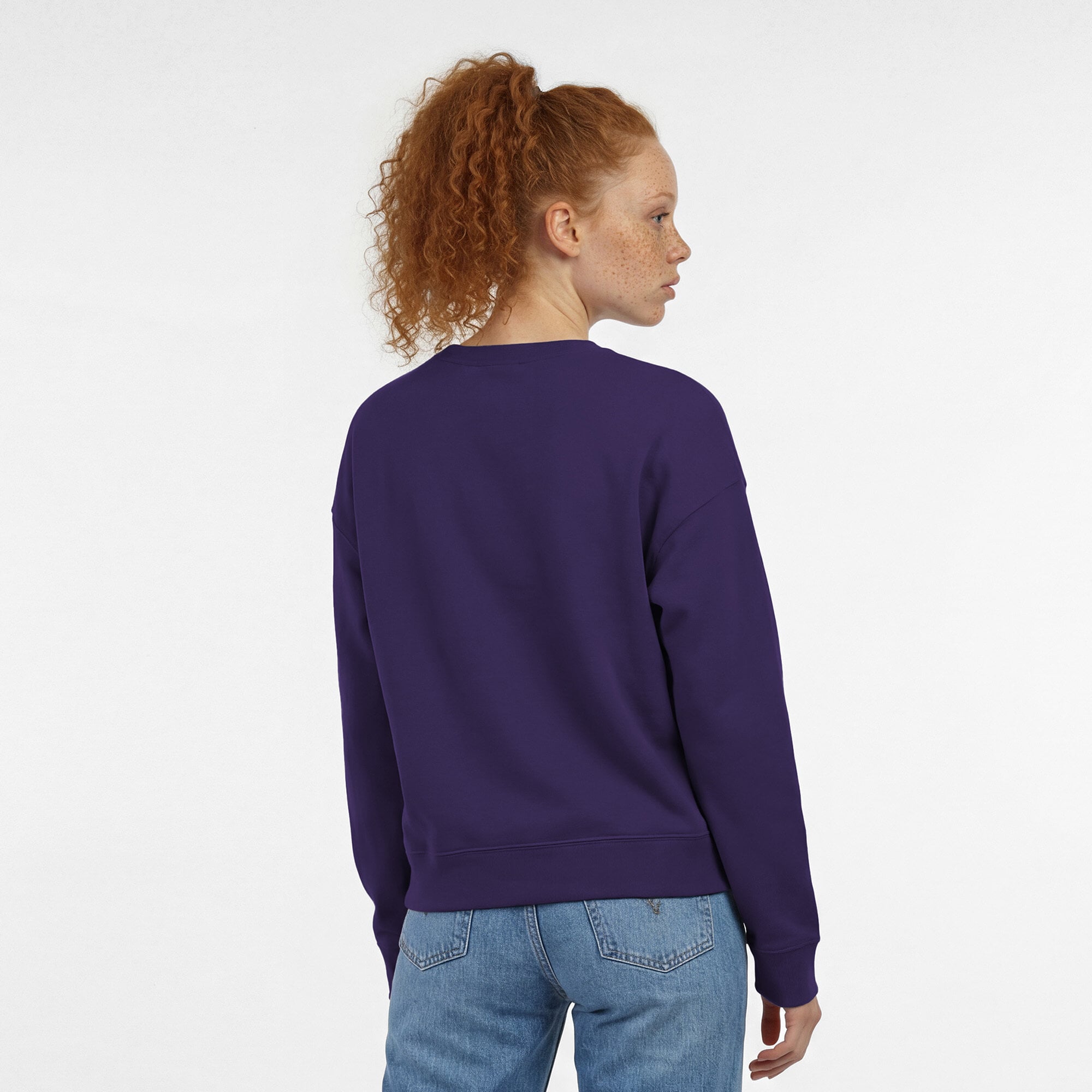 Women's Champion Purple Baltimore Ravens Heart & Soul Powerblend Sweatshirt