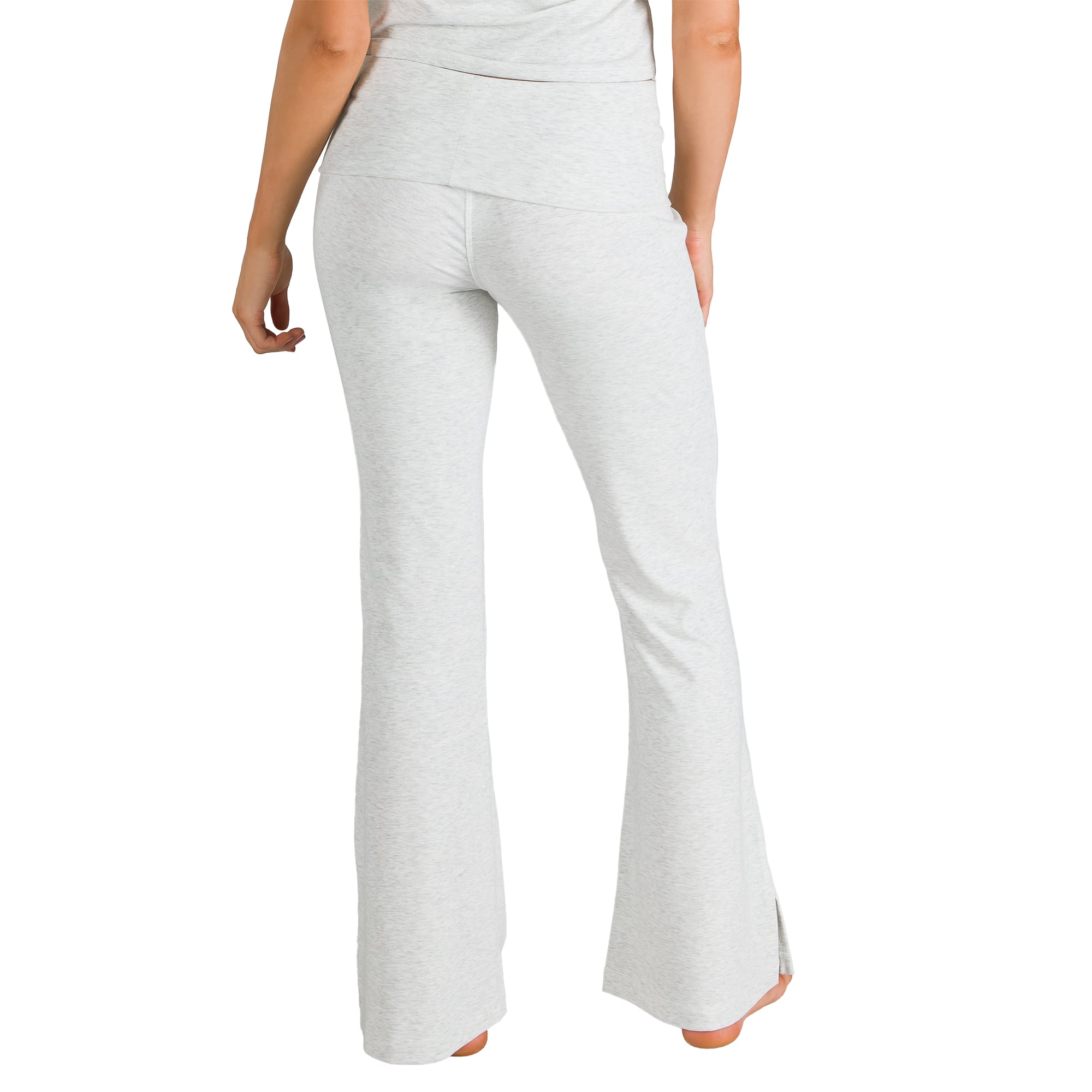 Pantalon Concepts Sport gris Baltimore Ravens pour femme, à ourlet fendu et effiloché.