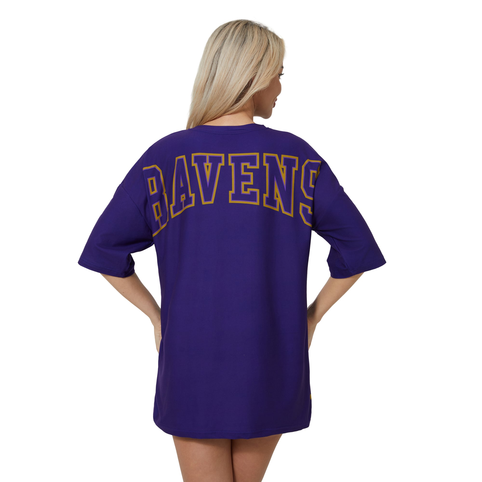 Robe de nuit en maille mosaïque violette Concepts Sport pour femme, motif Baltimore Ravens