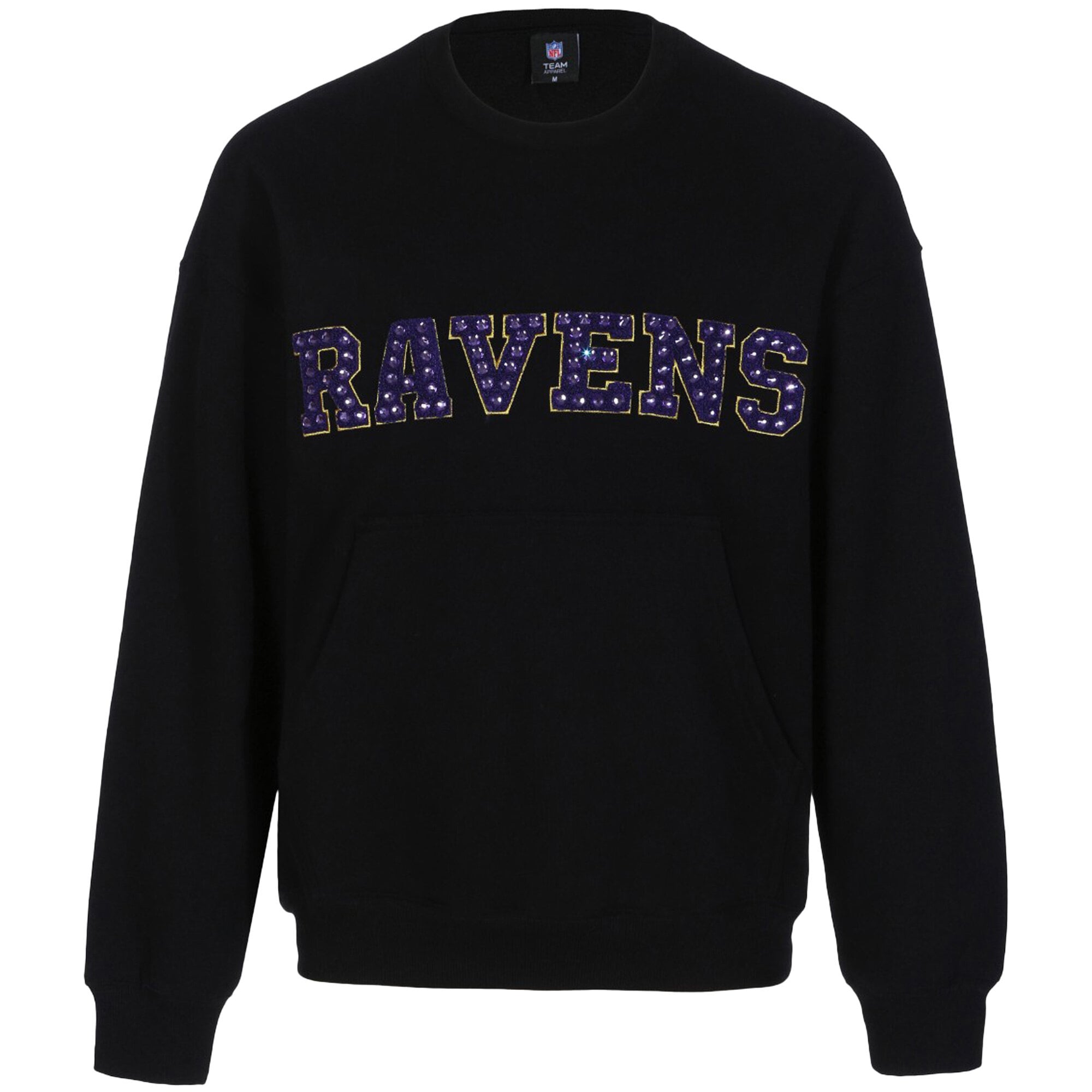 Sweat-shirt à bijoux en chenille noire FABGATING by Cuce pour femme