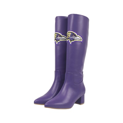  Baltimore Ravens FABGATING by Cuce Women's Vegan Leather Classic Team Boots - Purple