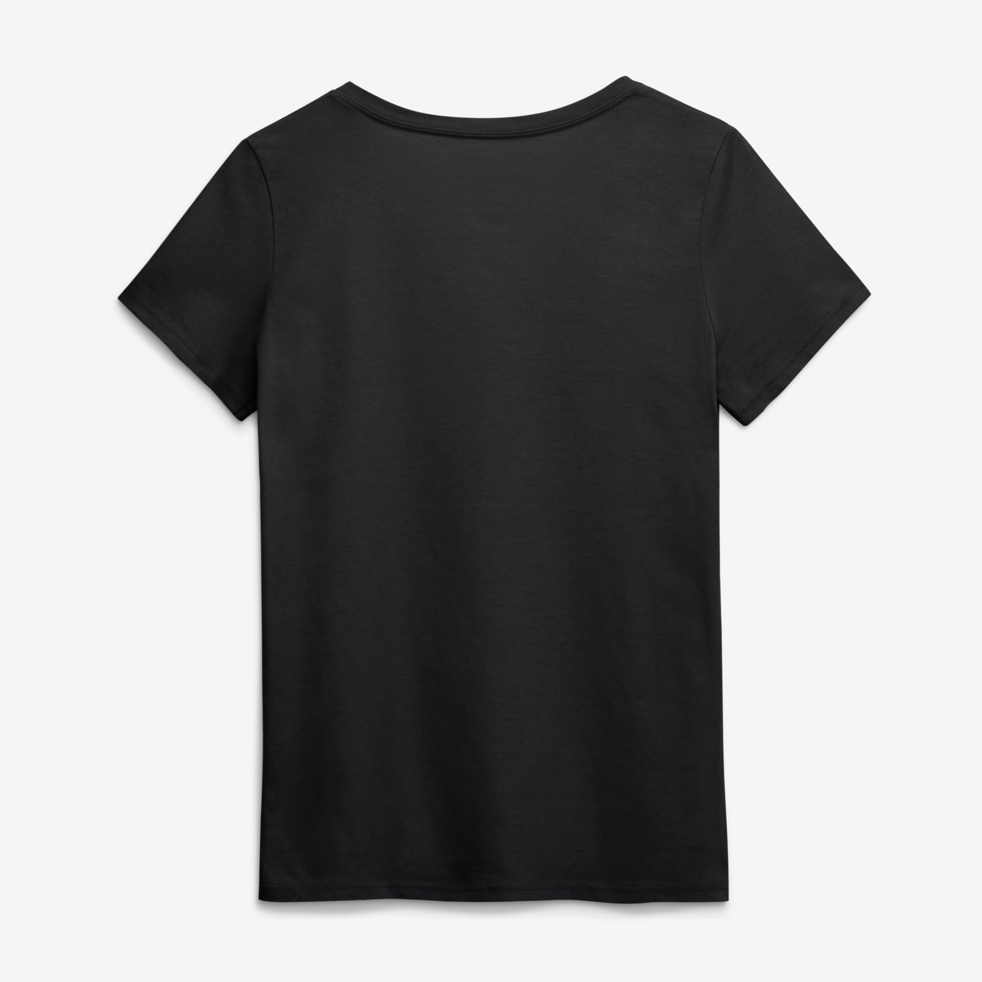 Women's Logo Athletic Black Baltimore Ravens Primary V-Neck T-Shirt