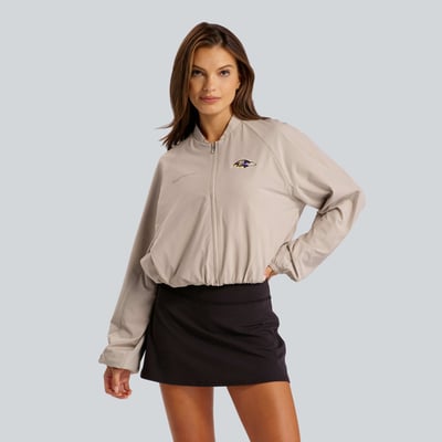  Baltimore Ravens lululemon Women's  Breezily Full-Zip Bomber Jacket - Downtown Tan