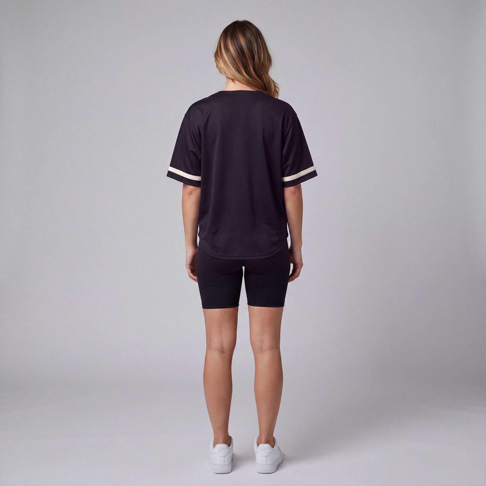 Maillot de baseball rétro Roots noir Mitchell & Ness pour femmes