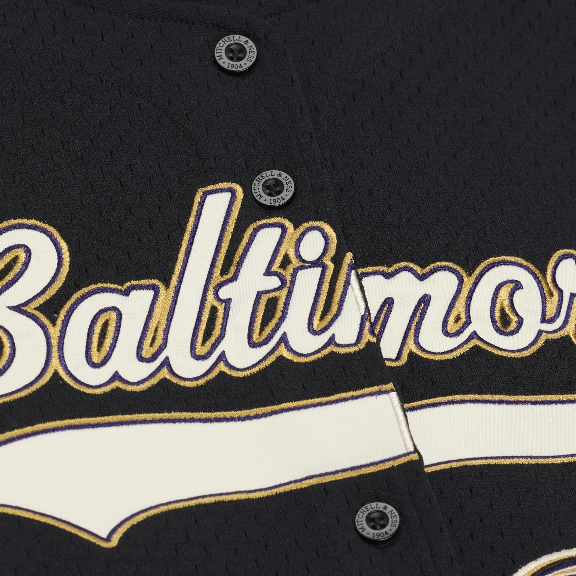Maillot de baseball rétro Roots noir Mitchell & Ness pour femmes