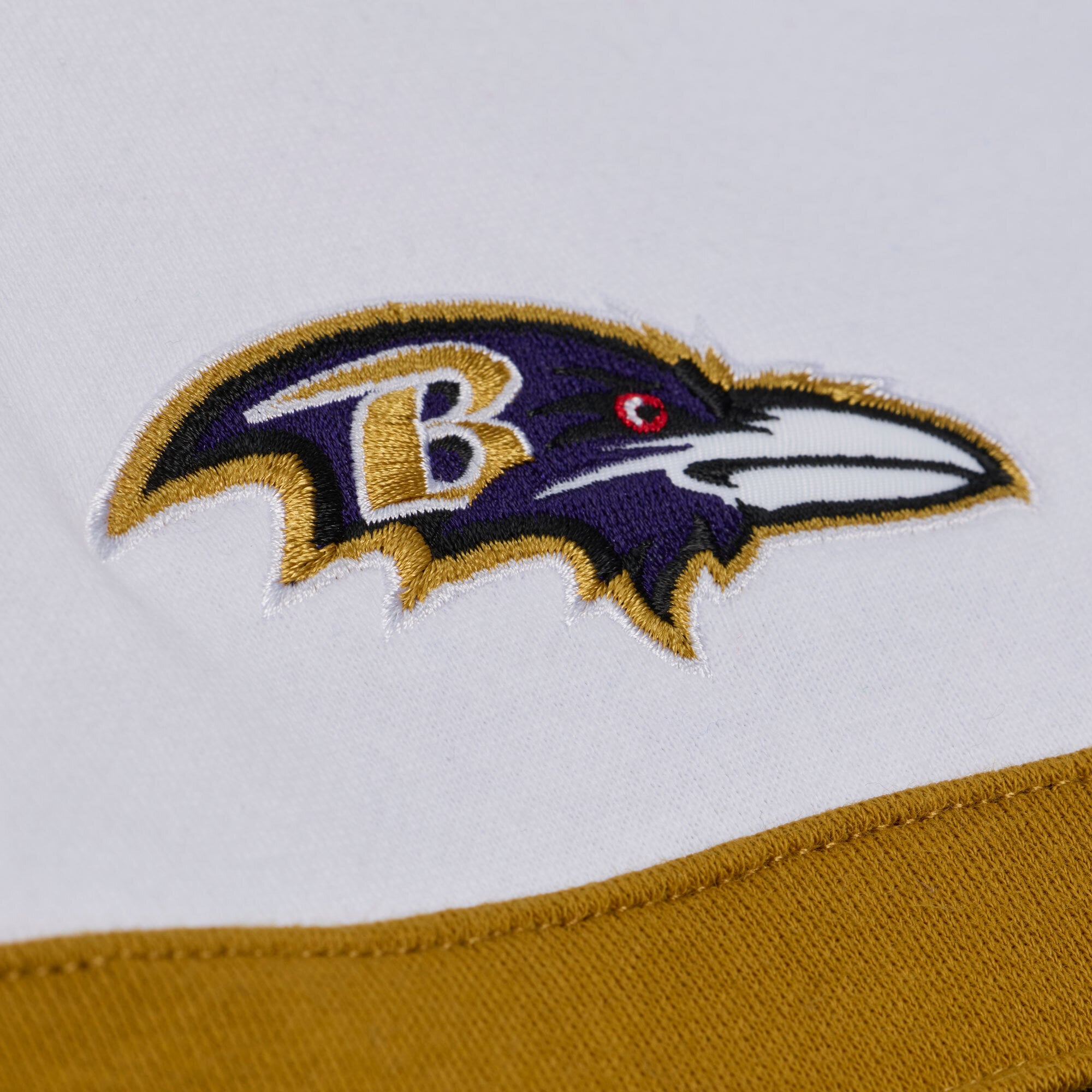Pull à col zippé Mitchell & Ness violet pour femme, modèle Baltimore Ravens Head Coach