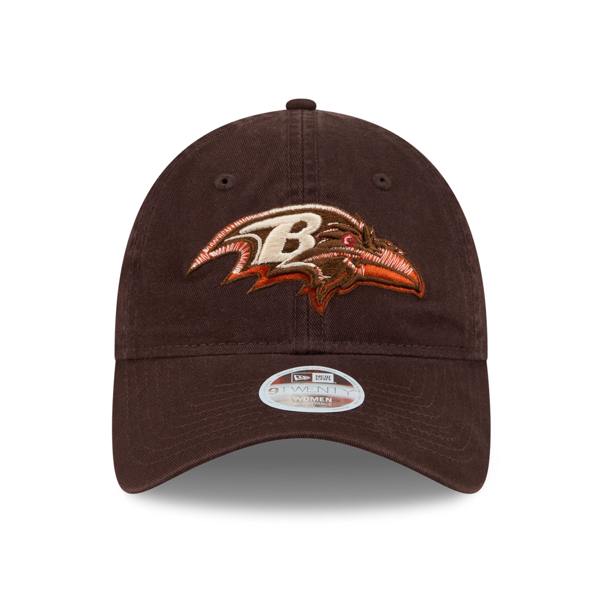 Women's New Era Brown Baltimore Ravens Pumpkin Spice 9TWENTY Adjustable Hat