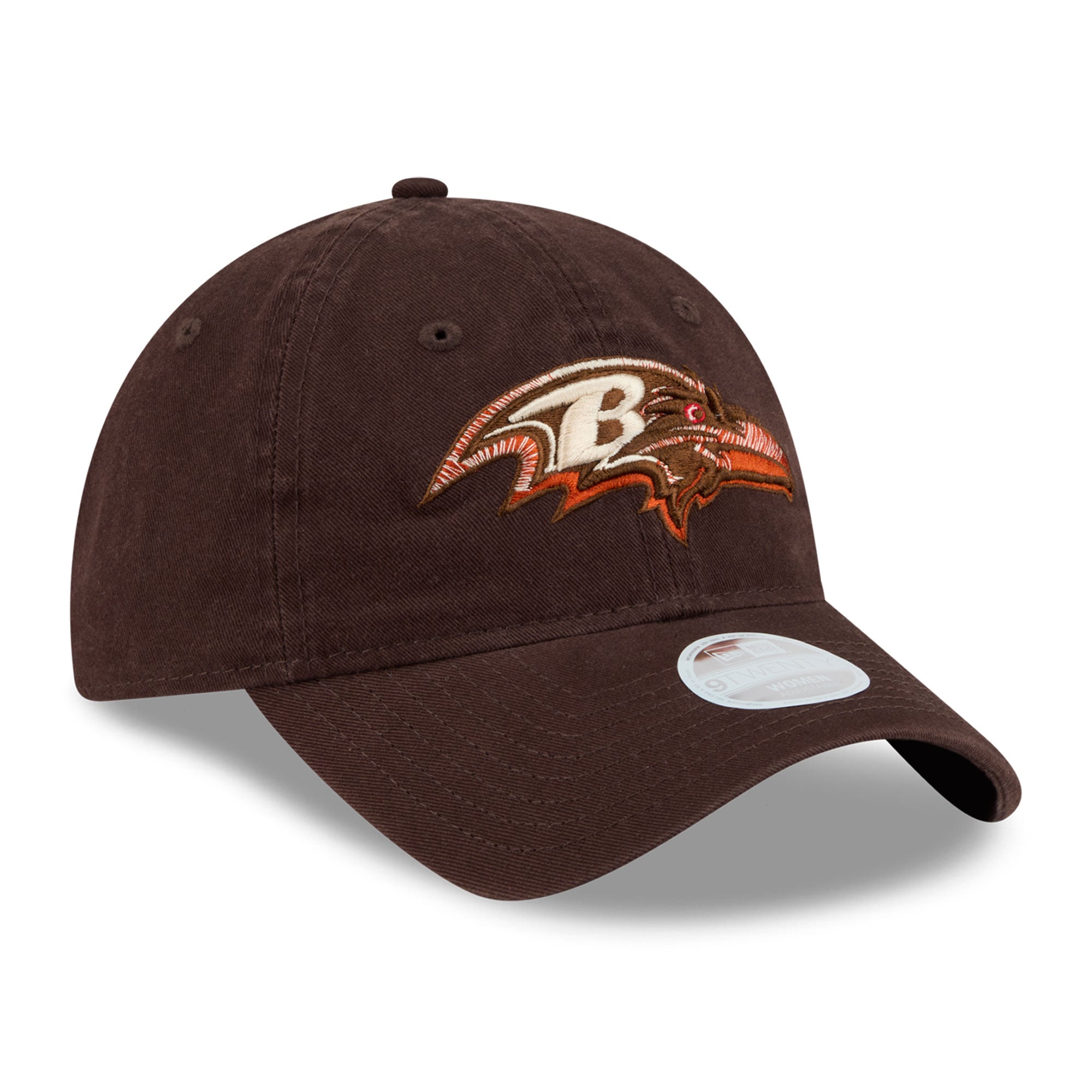 Women's New Era Brown Baltimore Ravens Pumpkin Spice 9TWENTY Adjustable Hat