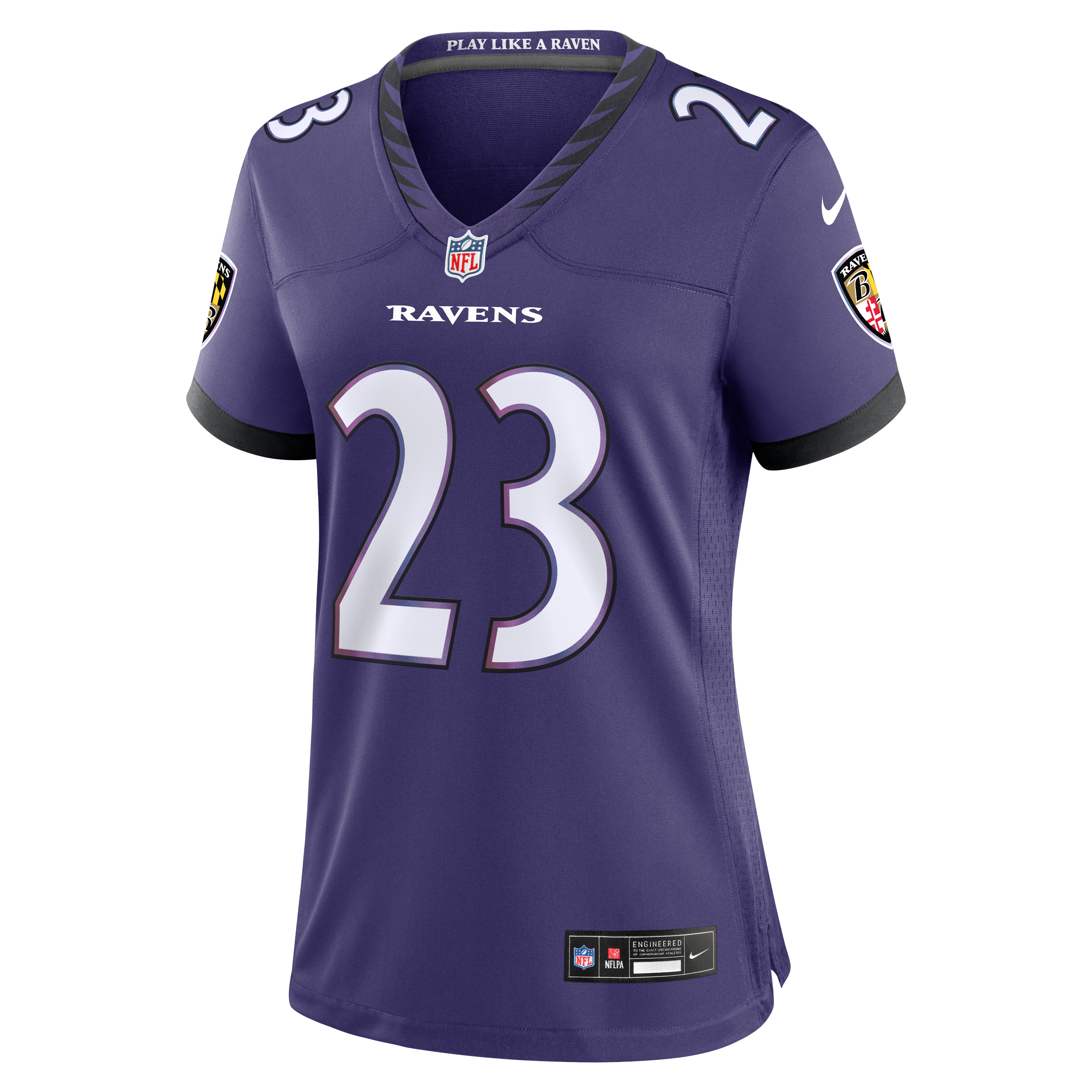 Women's Nike Adam Randall Purple Baltimore Ravens Team Game Jersey