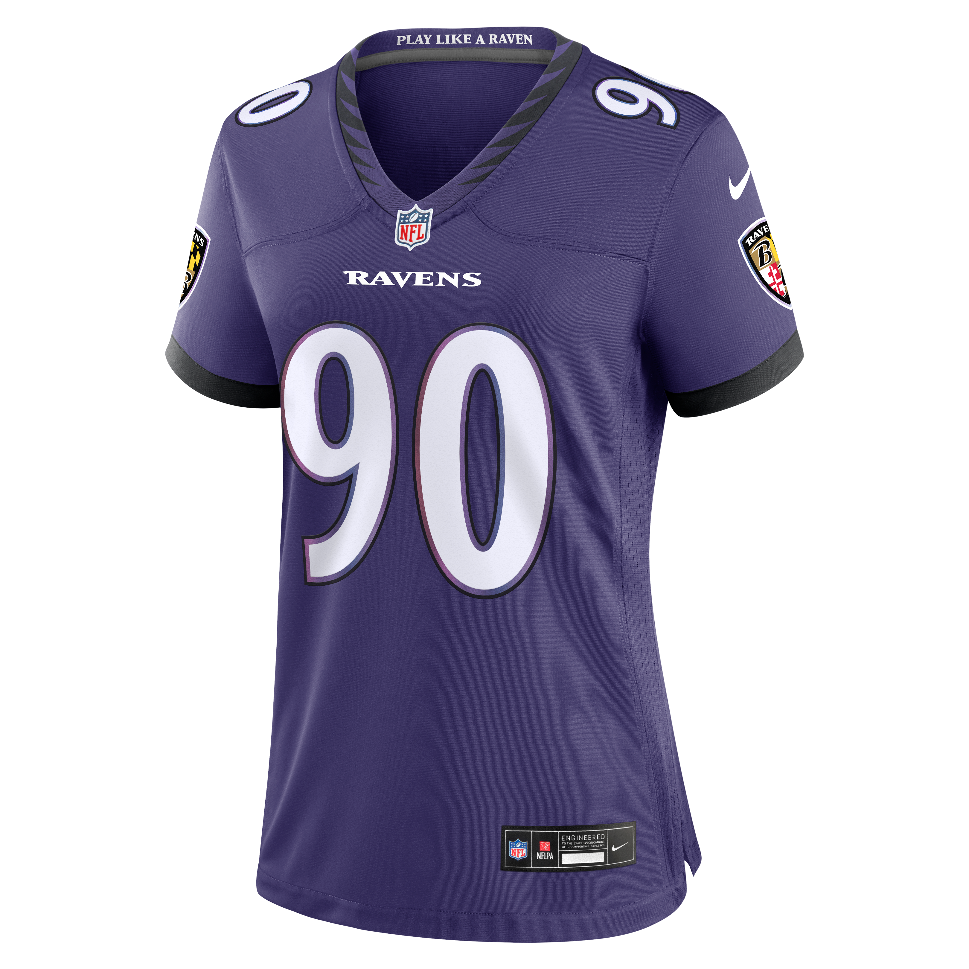 Women's Nike Aeneas Peebles Purple Baltimore Ravens Team Game Jersey
