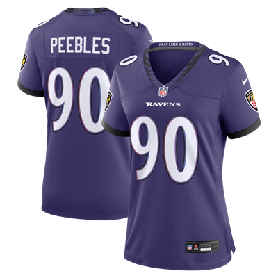 Aeneas Peebles Baltimore Ravens Nike Women's Team Game Jersey - Purple