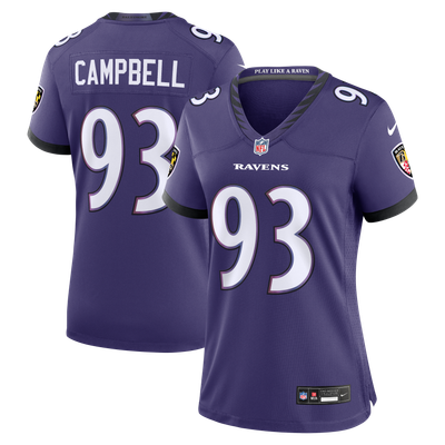 Calais Campbell Baltimore Ravens Nike Women's Team Game Jersey - Purple