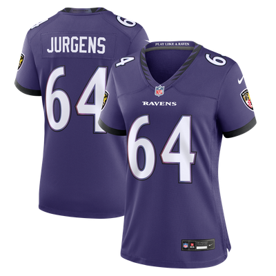 Cam Jurgens Baltimore Ravens Nike Women's Team Game Jersey - Purple