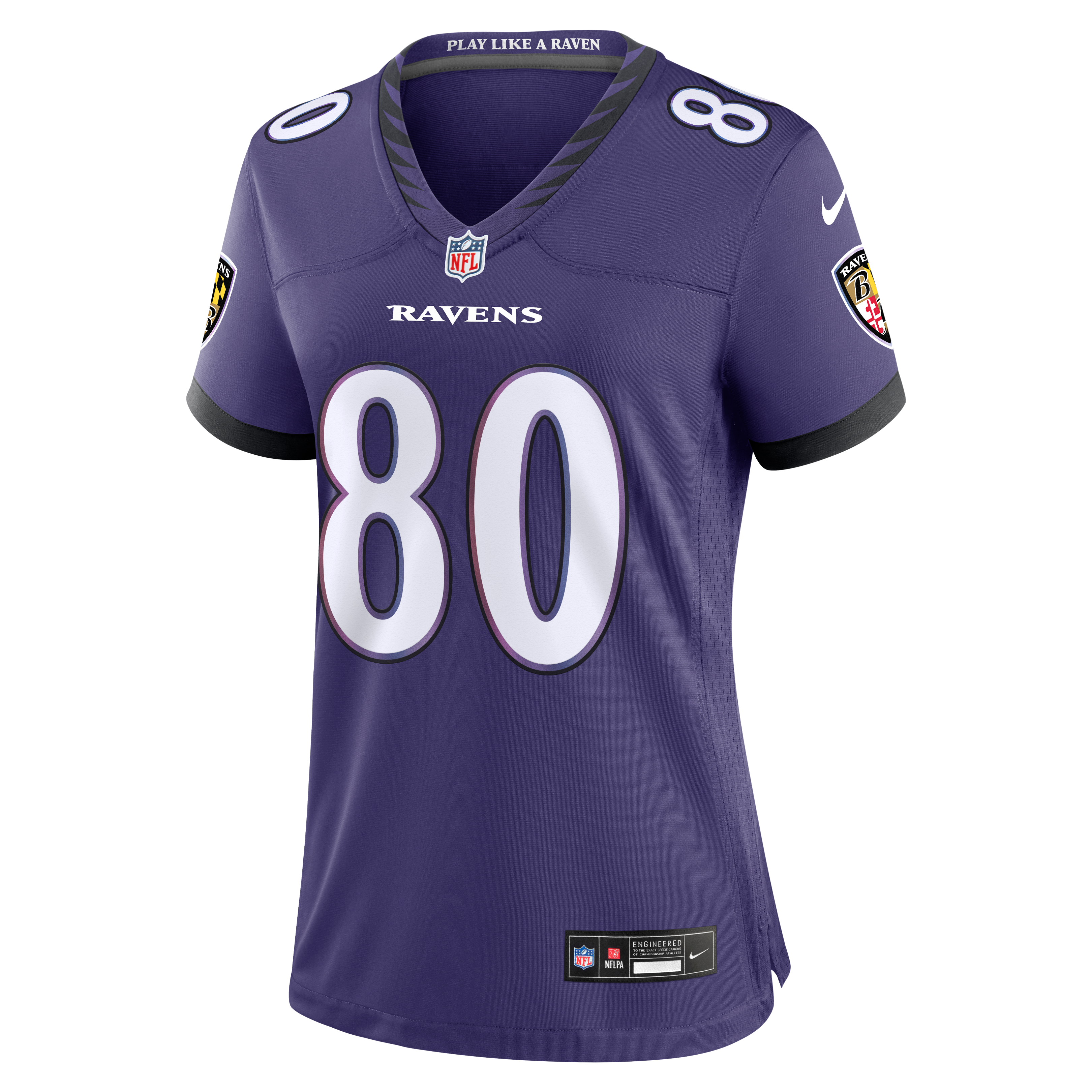 Women's Nike Durham Smythe Purple Baltimore Ravens Team Game Jersey
