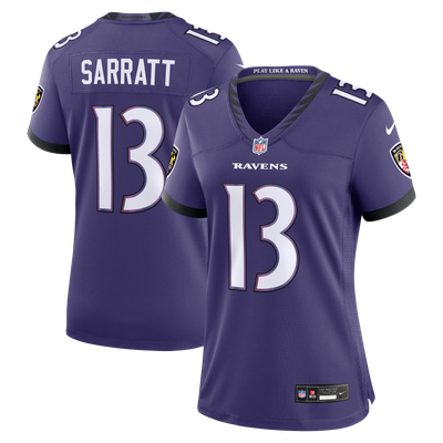 Elijah Sarratt Baltimore Ravens Nike Women's Team Game Jersey - Purple