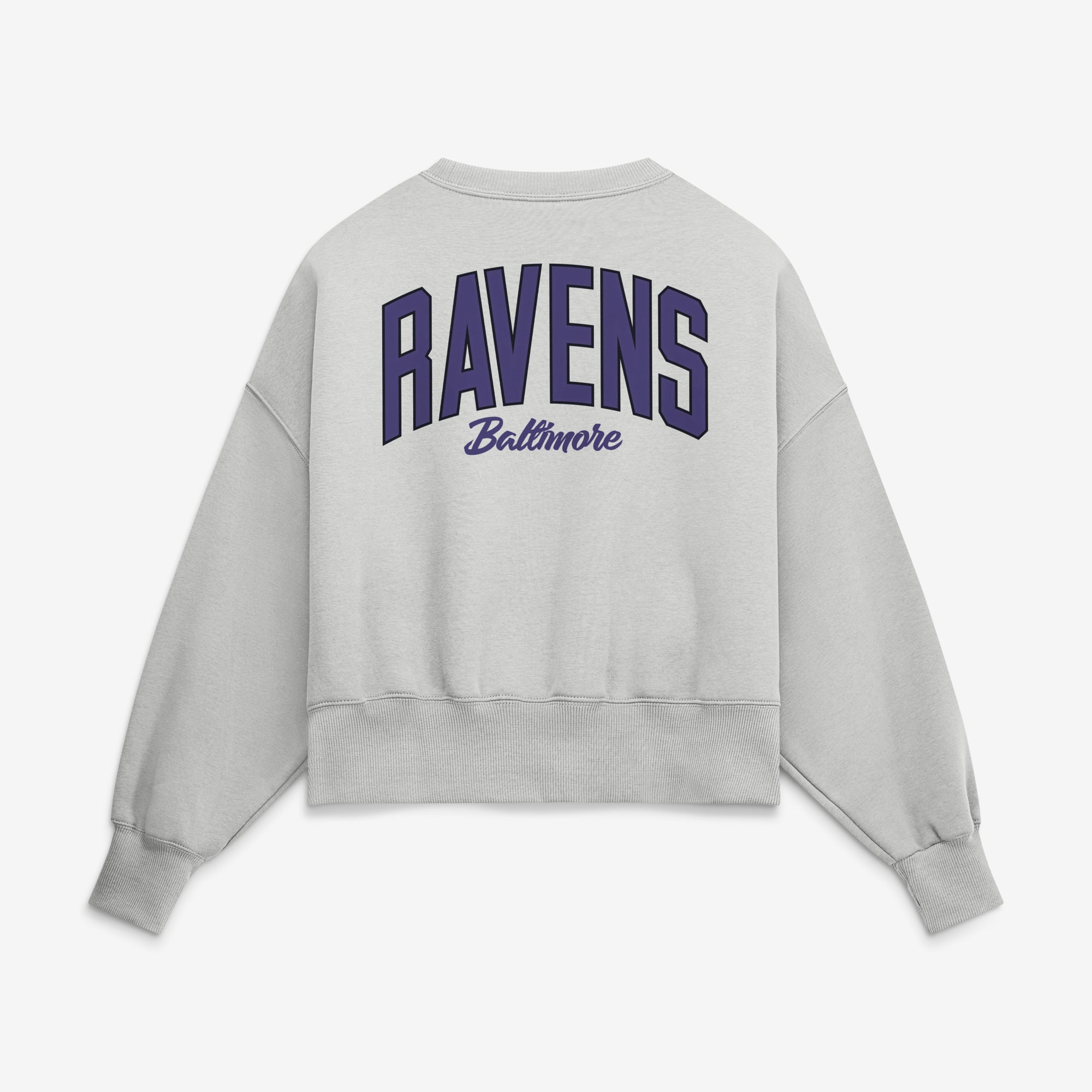 Sweat-shirt polaire surdimensionné Nike Primetime Phoenix gris Baltimore Ravens pour femme