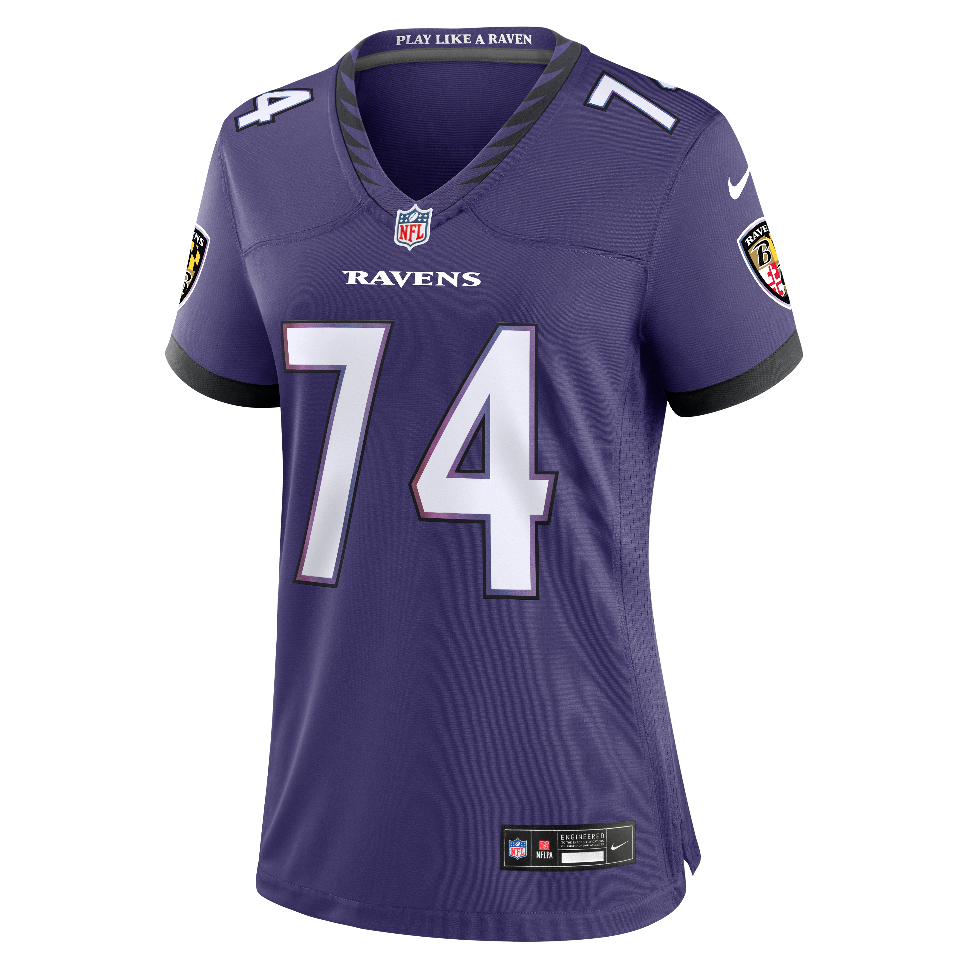 Women's Nike John Simpson Purple Baltimore Ravens Team Game Jersey