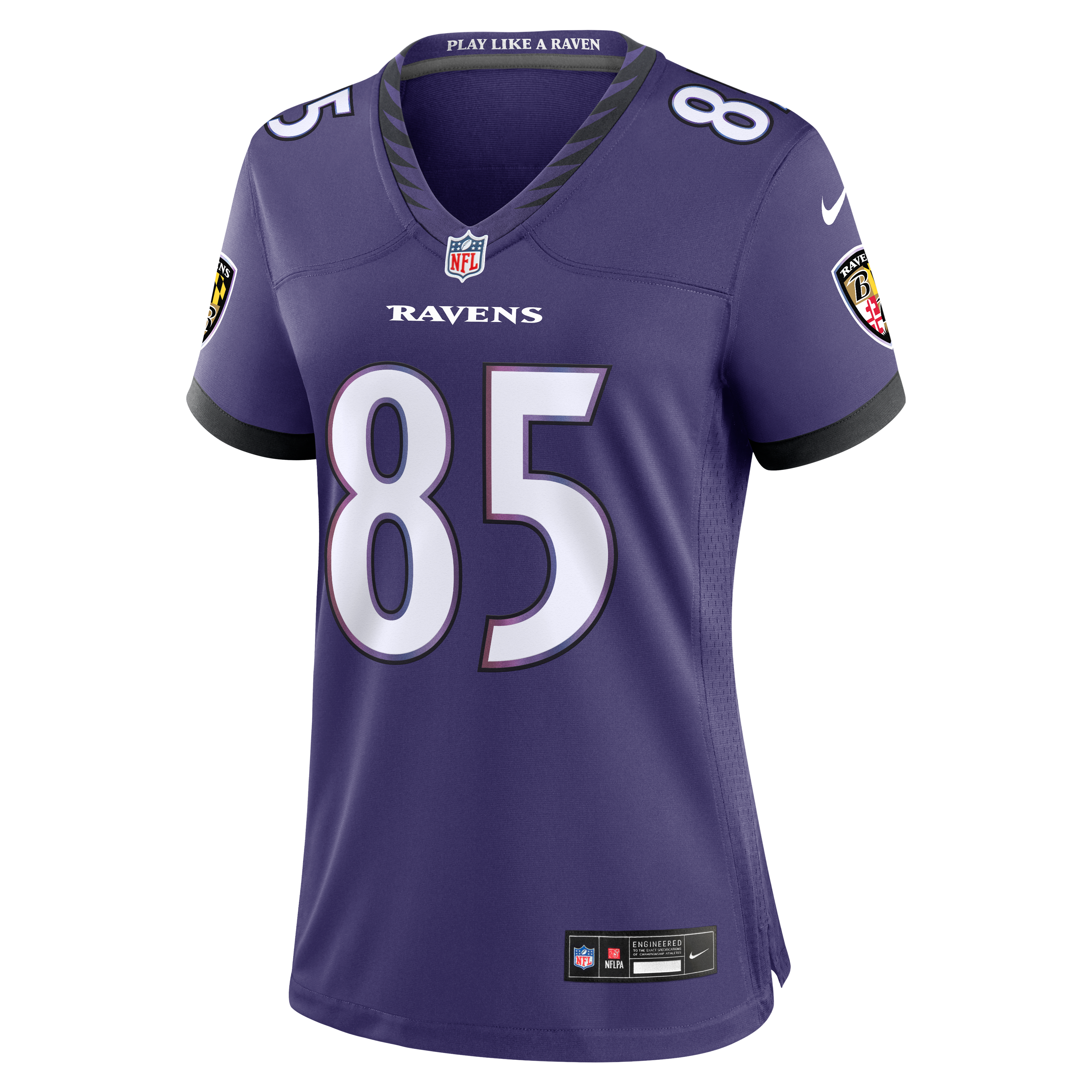 Women's Nike Josh Cuevas Purple Baltimore Ravens Team Game Jersey