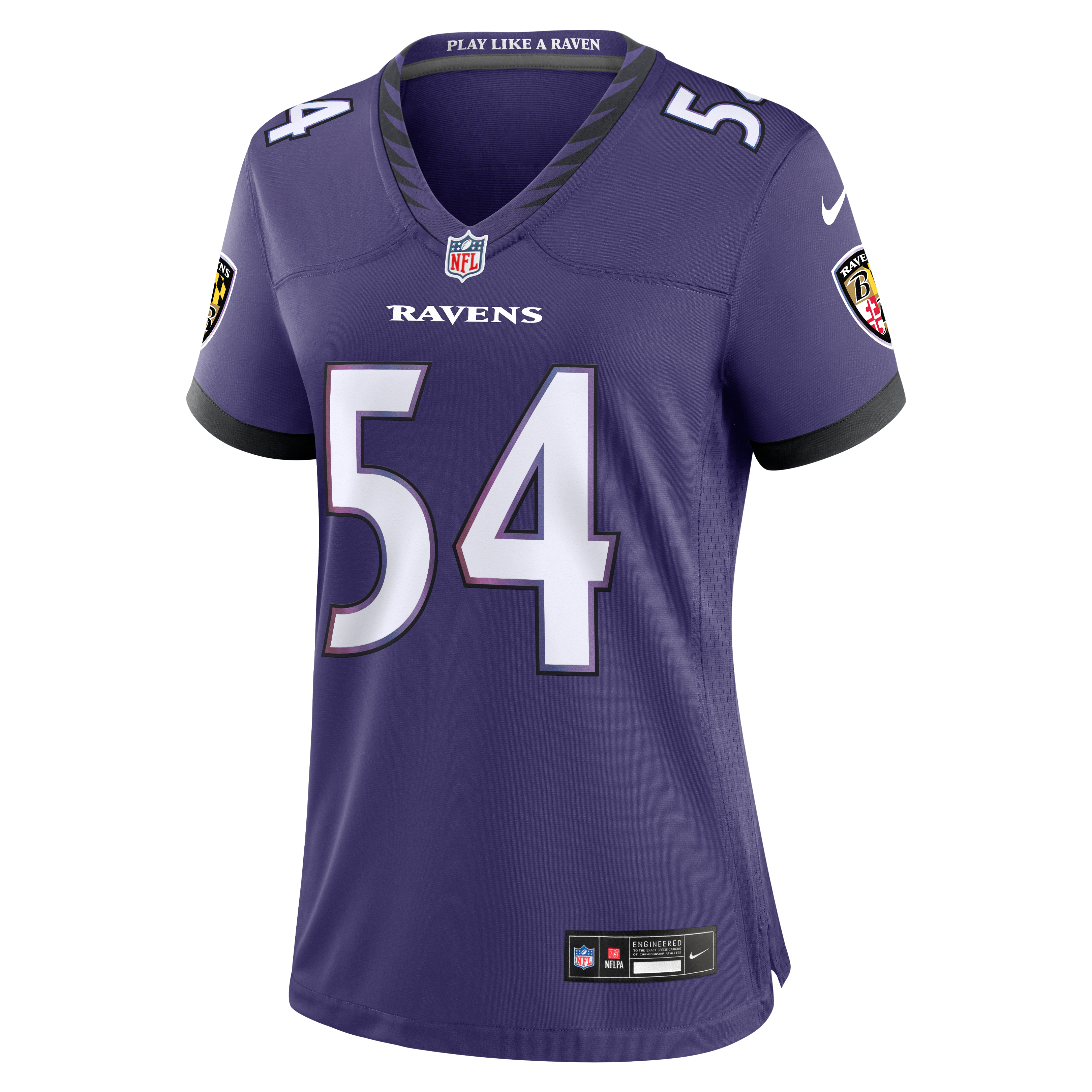 Women's Nike Jovaughn Gwyn Purple Baltimore Ravens Team Game Jersey